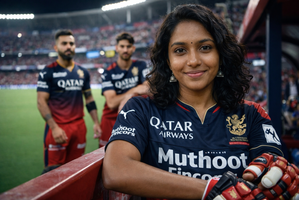 “RCB Player Tunnel / Dugout Shot” Prompt