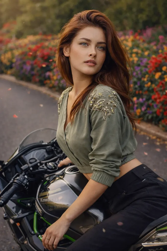 Riding in Beautiful Road