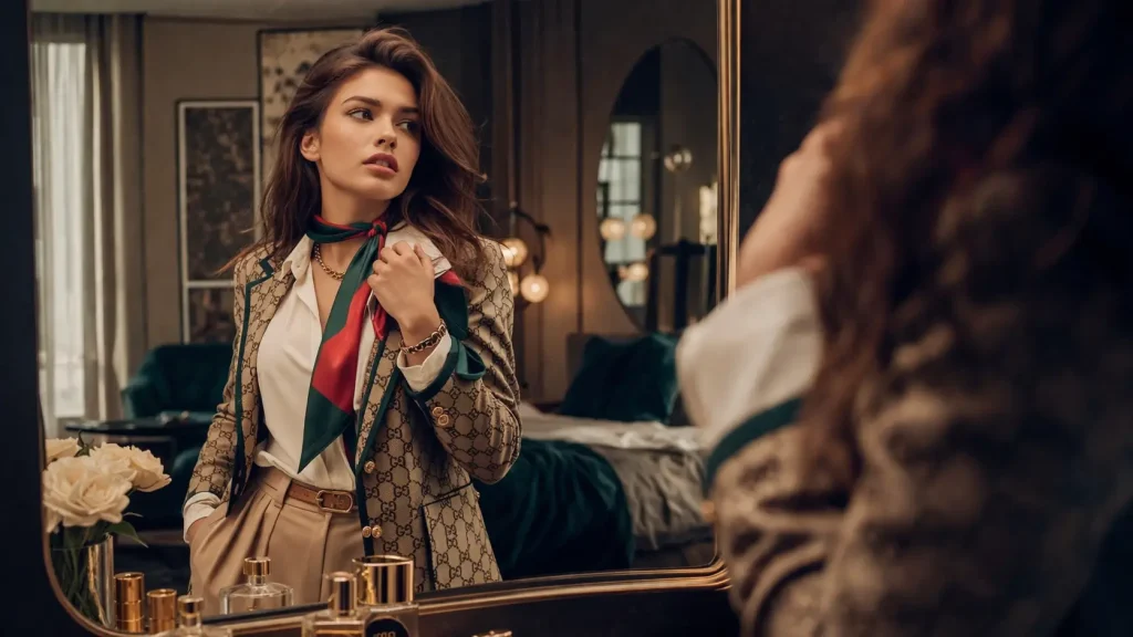 Aesthetic Model Mirror Photograph