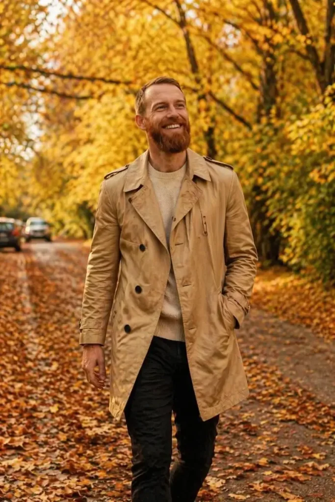 Autumn Stroll Through a Golden Path