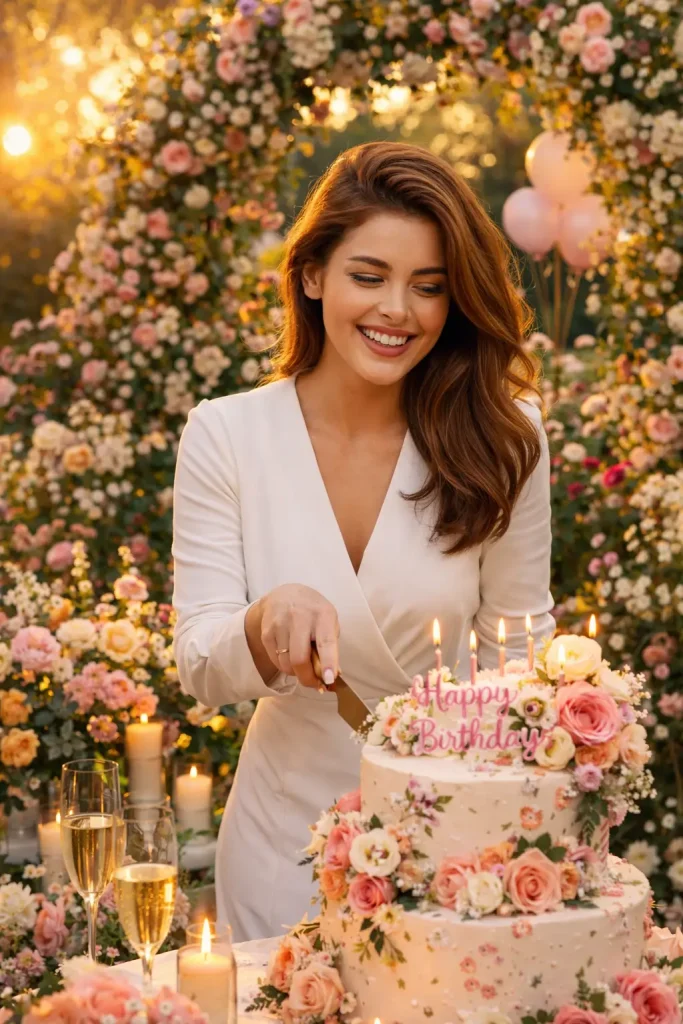 Birthday Celebration in a Garden