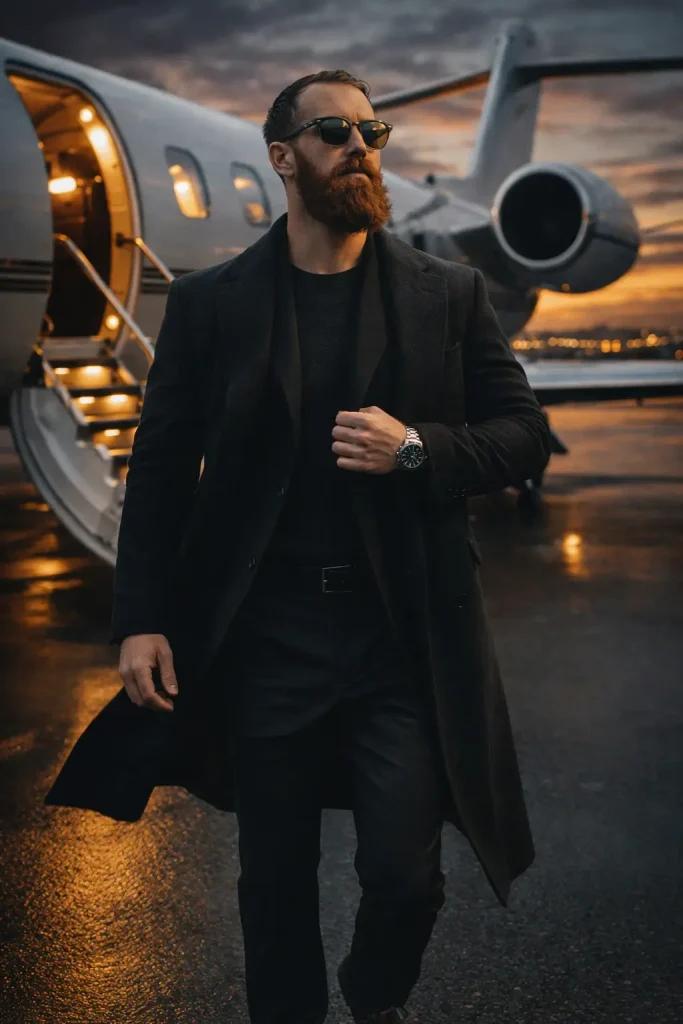 Confident pose by the Jet