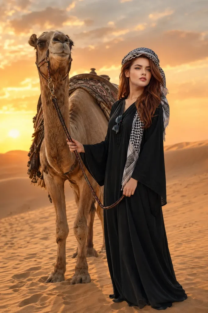 Desert sunset Portrait