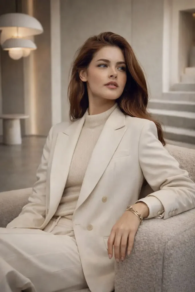 Elegant Portrait in a Modern Studio