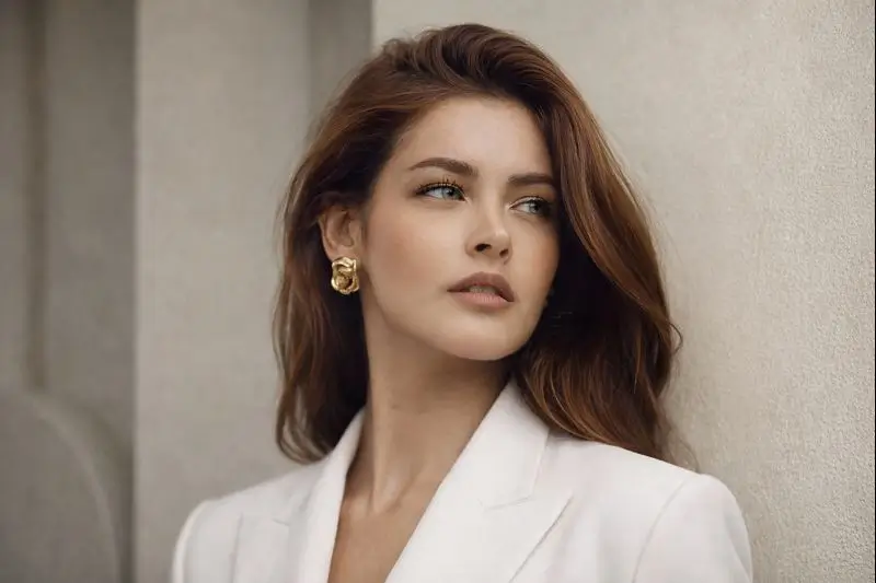 Elegant portrait in professional studio