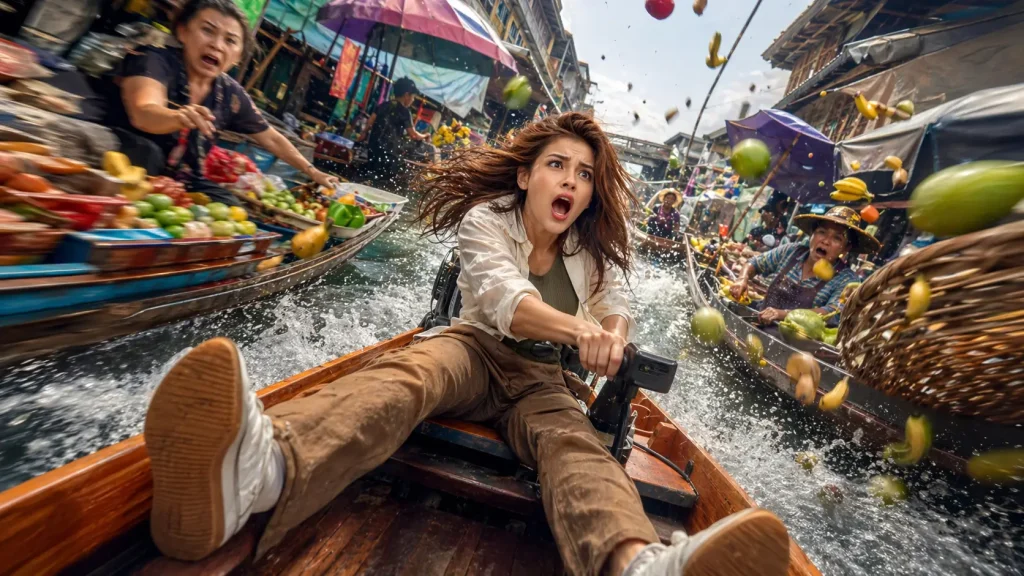 Floating Market Chaos in Motion