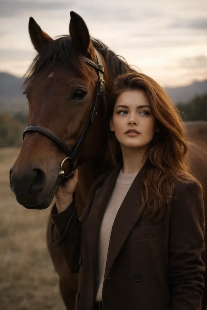 Girl with Horse Portraits