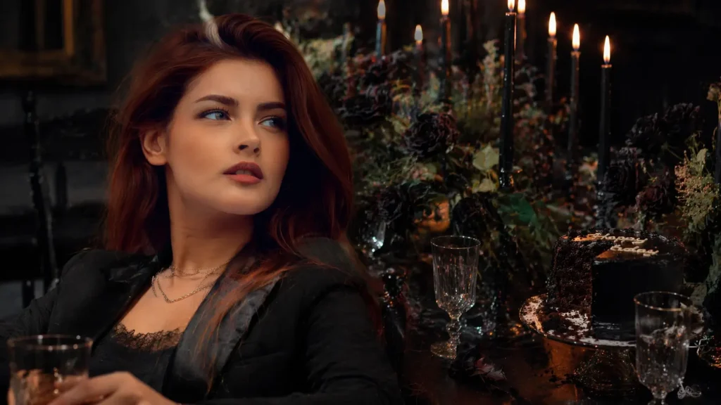 Gothic Birthday Celebration in Candlelight