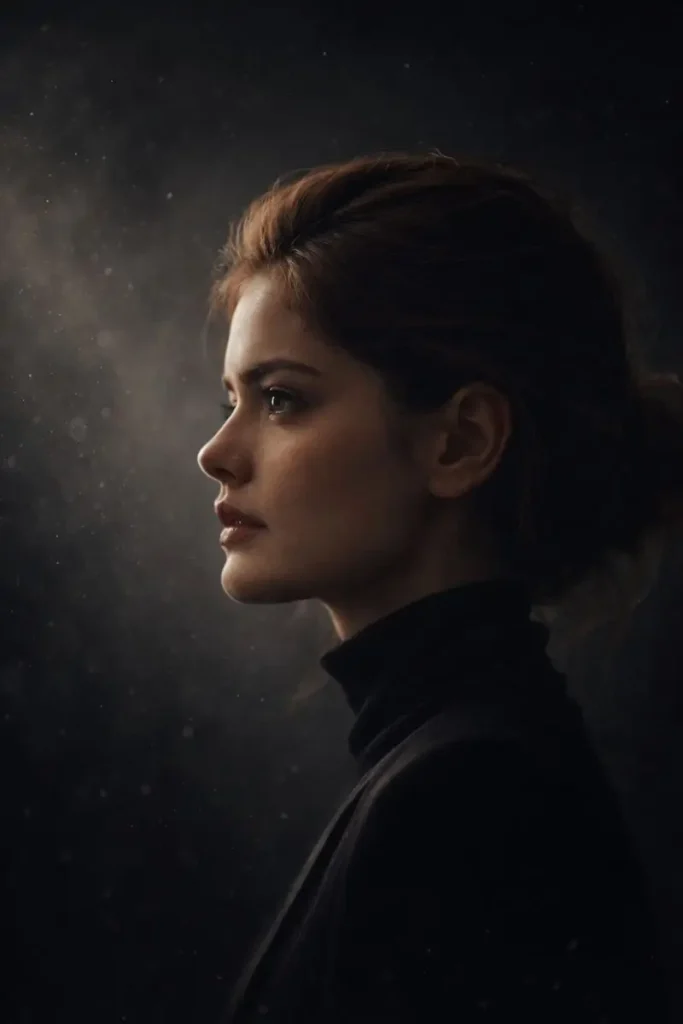 Introspective Elegance in Profile