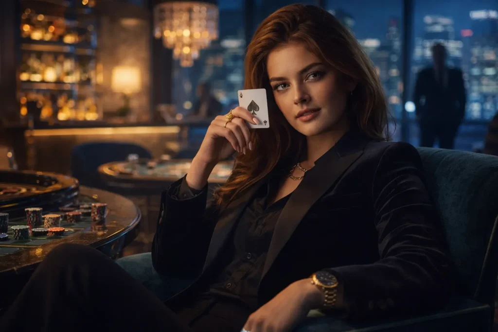 Lady of the Ace in the Casino