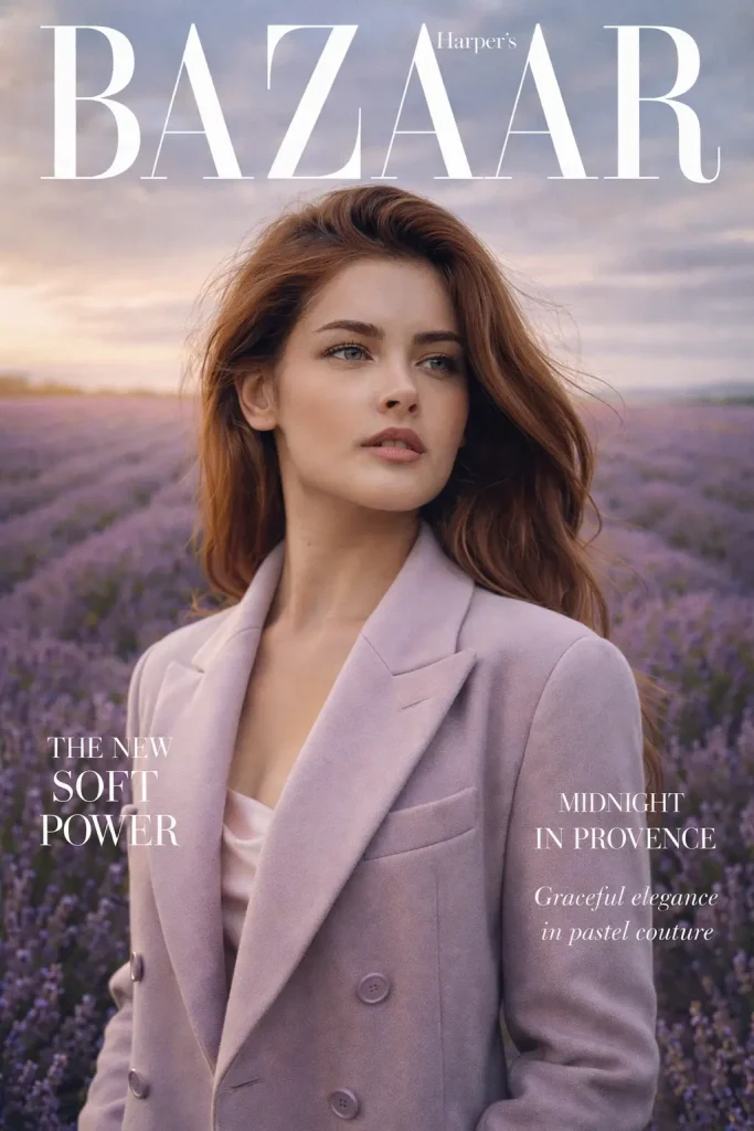 Lavender Theme Magazine Cover
