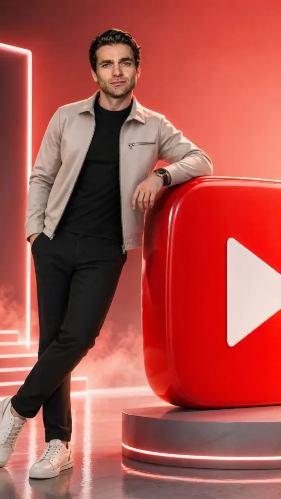 Leaning on the YouTube Icon