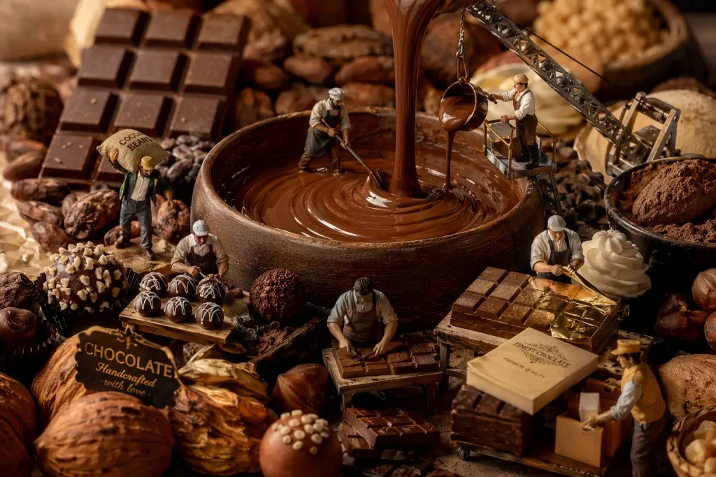 Miniature Chocolate Factory in Action