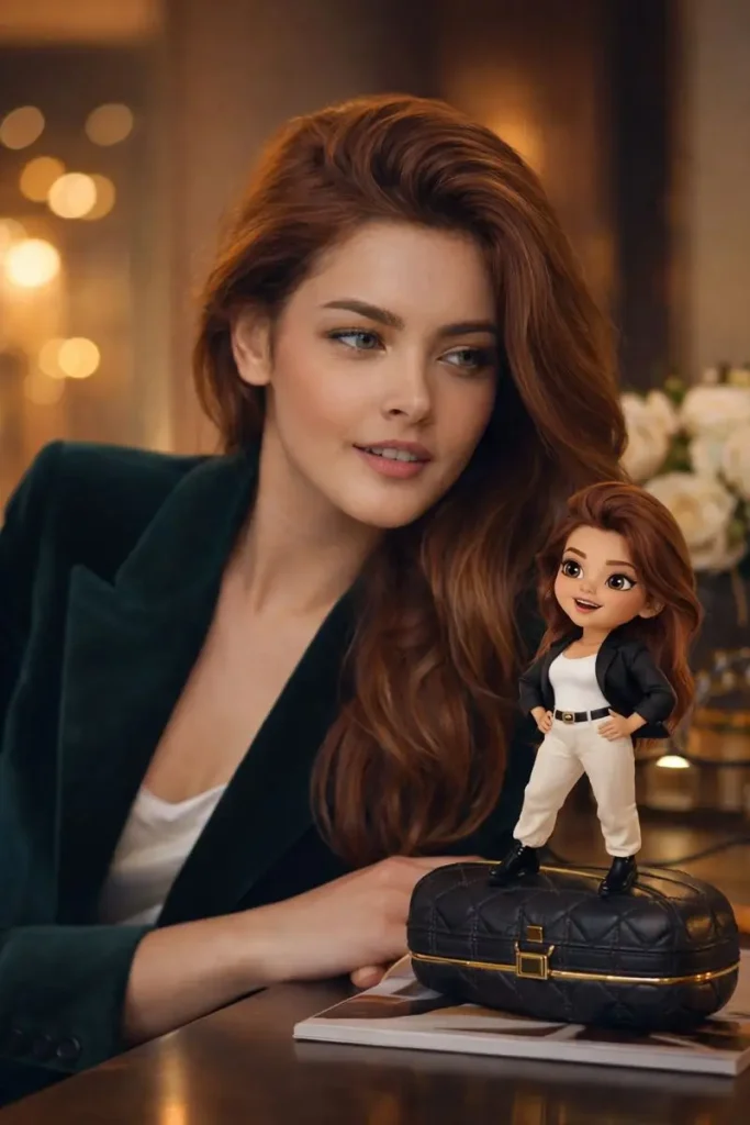 Miniature Self in Polished Portrait