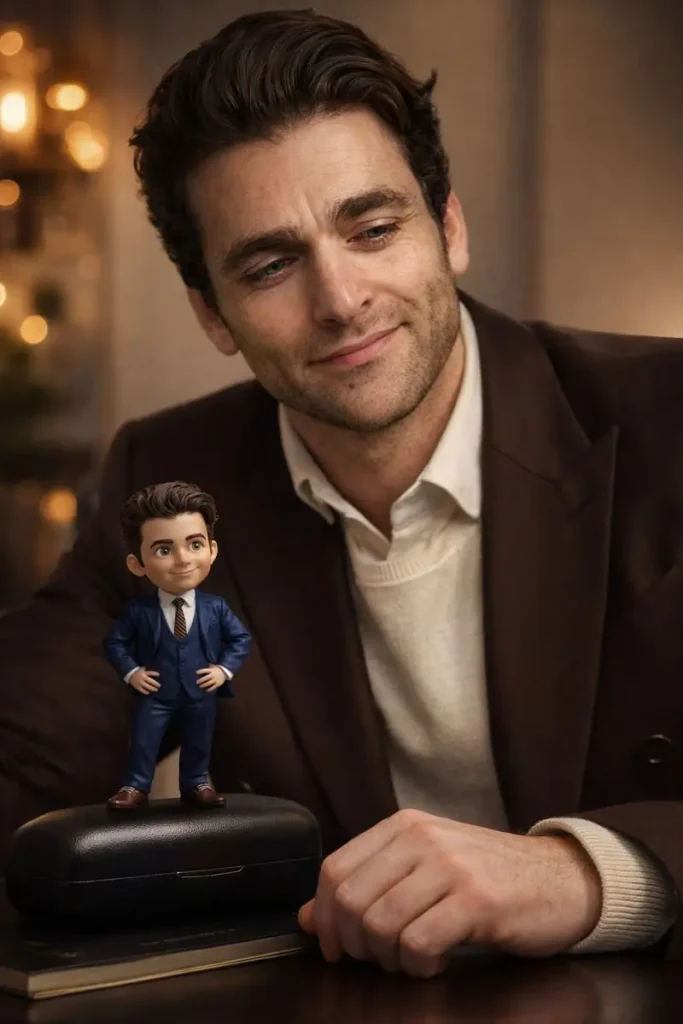 Miniature Self in Polished Portrait Scene