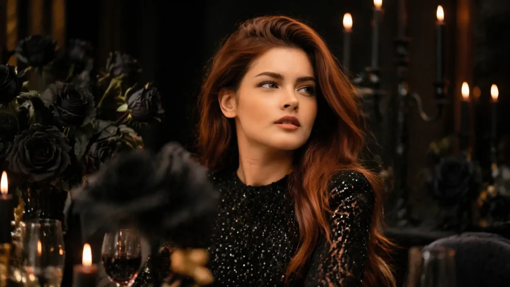 Moody Elegance with Candlelight and Roses