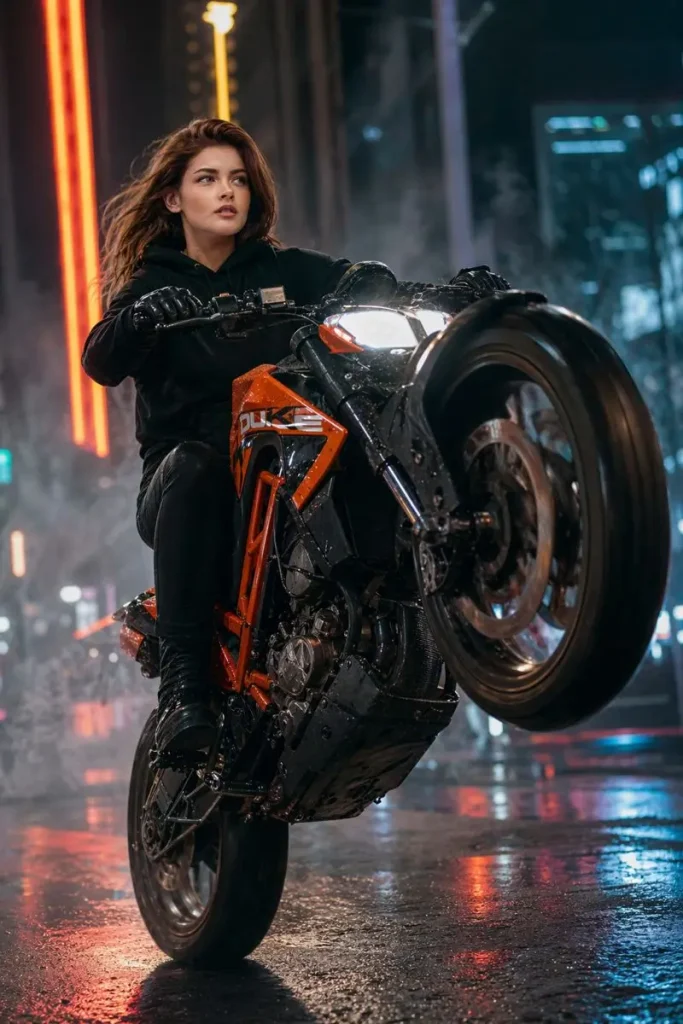 Nighttime Stunt Rider
