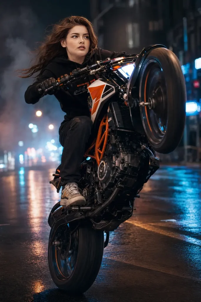 Nighttime Stunt Rider