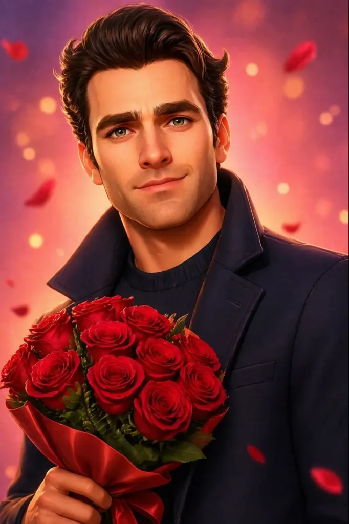 Portrait with Flowers