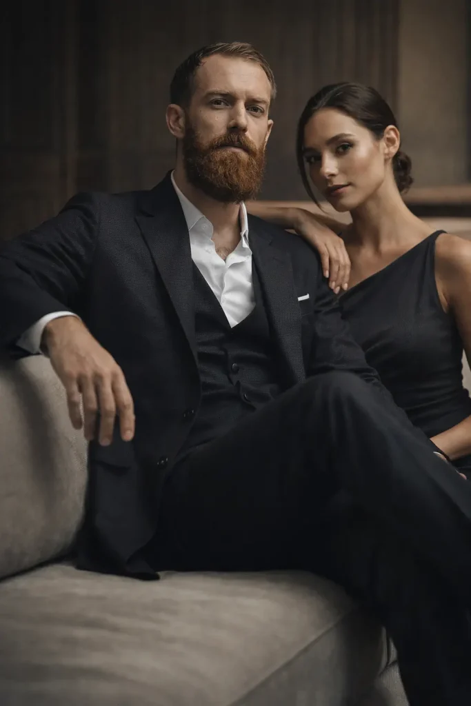 Power Couple Vintage Look Photograph