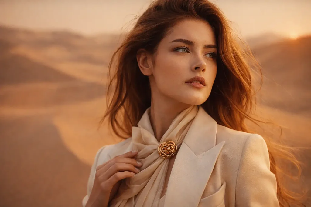 Professional Model in Desert