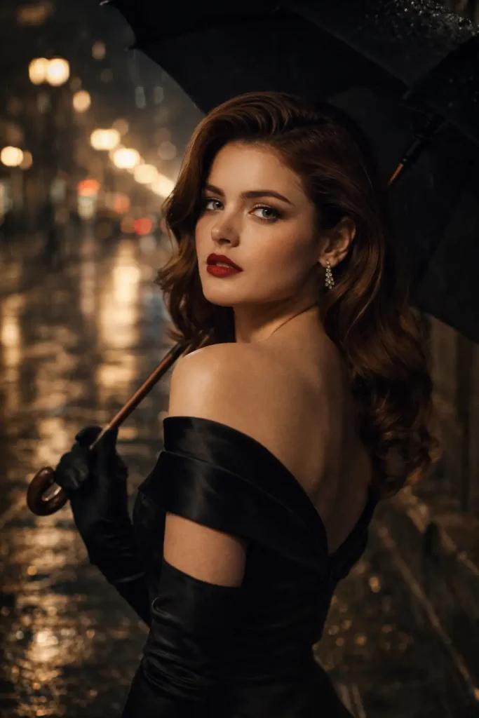 Random Vintage Noir Cinematic Portrait