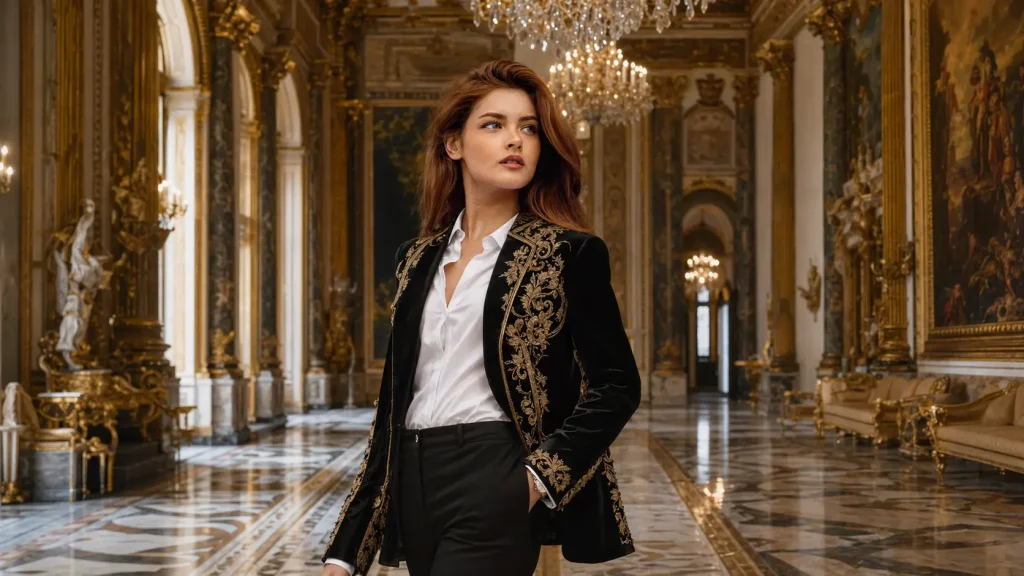 Regal Elegance in a Grand Hall