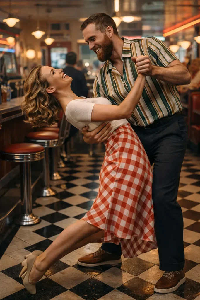 Retro Couple Dancing Image