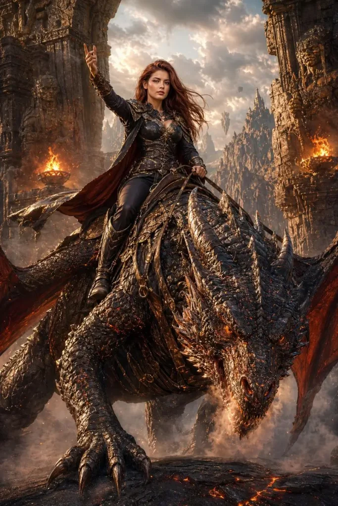 Rider and Dragon Portrait