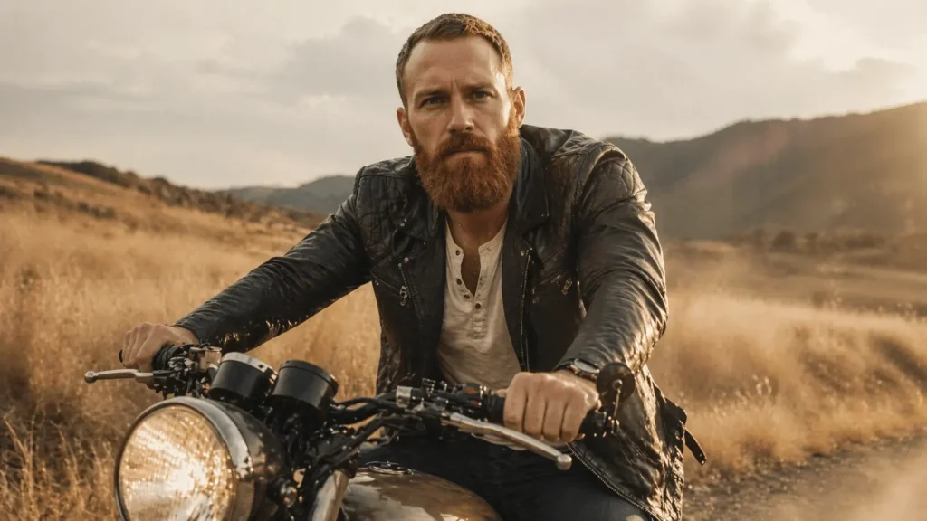 Rider in Golden Hour Landscape