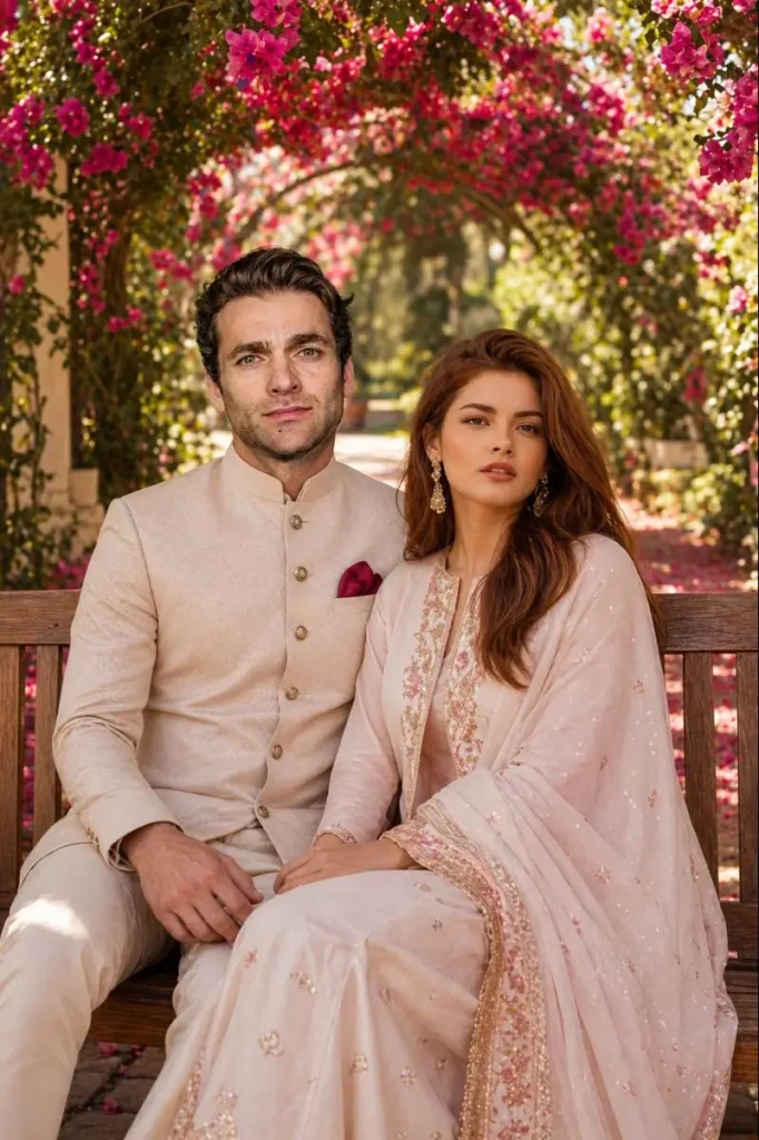 Romantic Garden Portrait in the Sun
