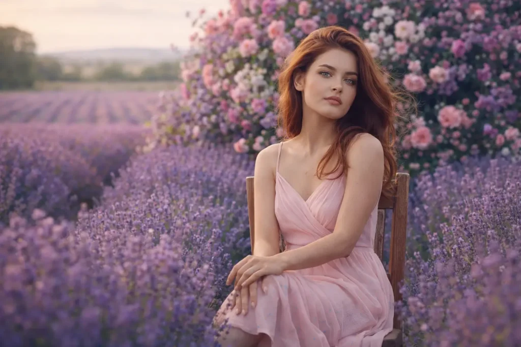 Serene Afternoon in a Lavender Field