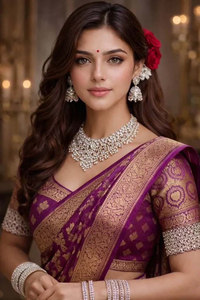 South Indian Bride in Traditional Dress