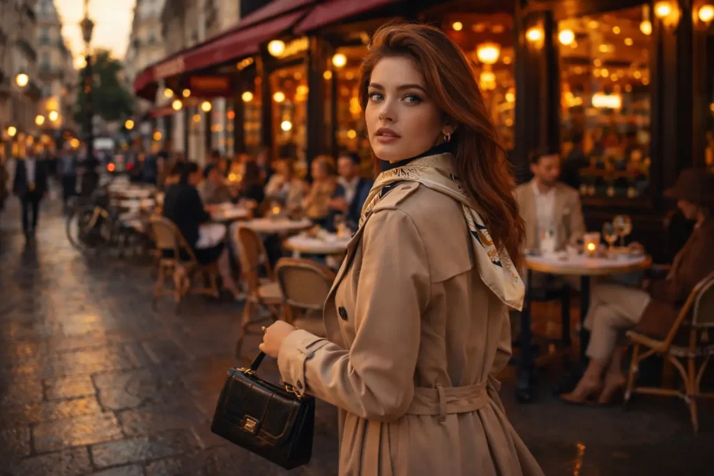 Strolling Through Paris at Golden Hour