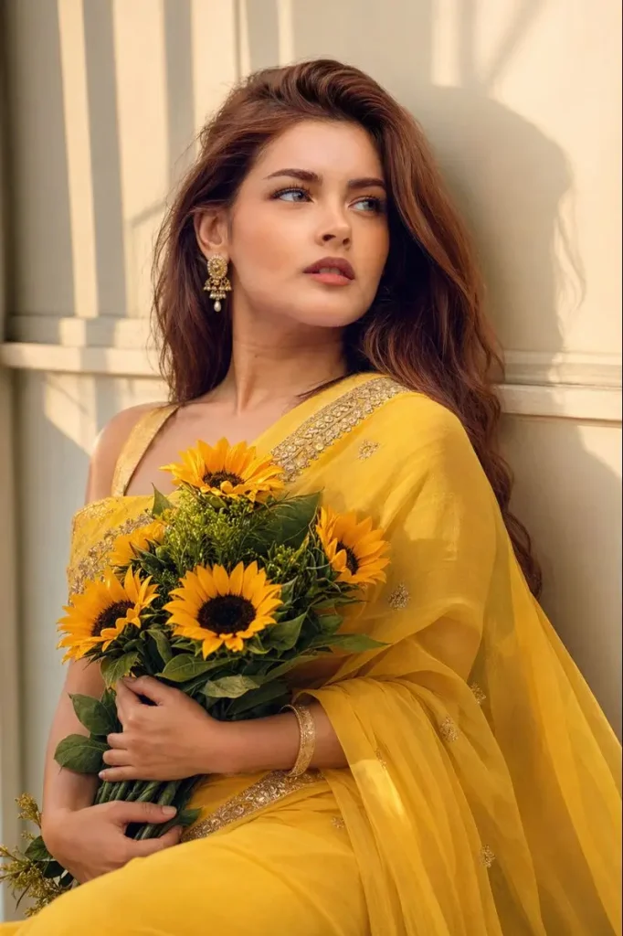 Golden-hour Elegance with Sunflowers