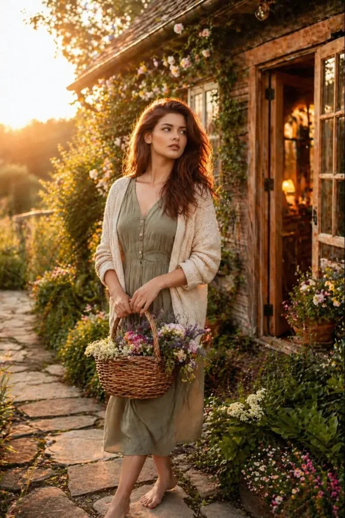 Sunlit Garden Stroll Portrait