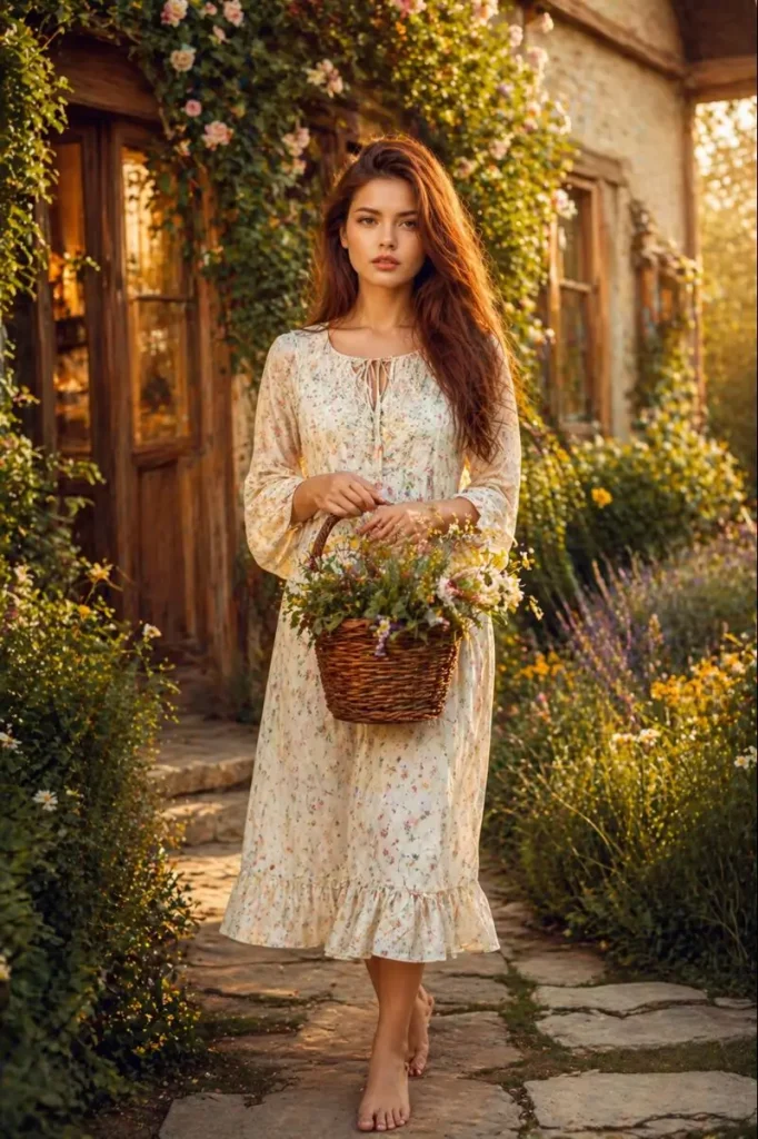 Sunlit Garden Stroll at Golden Hour